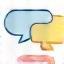 Transparent Communication Icon - speech bubbles