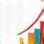 Investment Management Icon - graph trending up