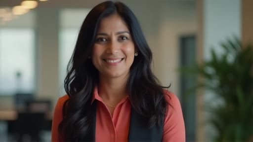 Video thumbnail for Ms. Priya's testimonial in her office setting